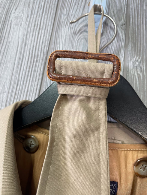 Burberry Vintage Lined Raincoat Size 10L 1966 Belt